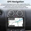 A close-up view of a car's dashboard, focusing on the central infotainment screen displaying a GPS navigation map. Voir les images du produit