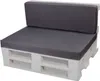 Palettenmöbel sitzkissen set Anthrazit 120x60+Rückenkissen Produktbild-Vorschau 1