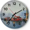 Wanduhr - Rund - Glasuhr - Hafen Laterne Boot - 30x30cm - Produktbild-Vorschau 1