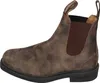 A side view of a brown leather boot. Náhľad obrázku produktu
