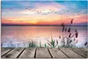 ARTland Leinwandbild Der See in den Farben der Wolken Produktbild-Vorschau 1