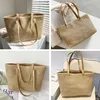 Strohtasche für Damen, Sommer-Strandtasche, weich gewebte Produktbild-Vorschau 6