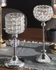 BELIANI Kerzenständer Silber 13 x 33 cm Glas und Metall Produktbild-Vorschau 2