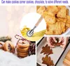 A collage of images showing cookies, a pastry wheel, and gingerbread cookies being made. Produktbild-Vorschau