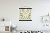 MuchoWow® Textilposter Grün - Pastell - Blätter - Blumen Produktbild-Vorschau 2