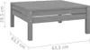vidaXL 3-tlg. Garten-Lounge-Set Grau Massivholz Kiefer Produktbild-Vorschau 8