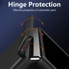 Close-up of a phone hinge with arrows indicating protection. Produktbild-Vorschau