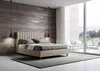 ITYHOME - Gepolstertes Bett mit Lattenrost 140x190 mit Produktbild-Vorschau 4