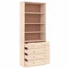 Libreria con cassetti ALTA 77x35x186,5 cm in legno di pino Anteprima dell’immagine prodotto 4