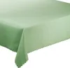 Tischdecke Fleckenresistente Abwaschbar Olive Grün 80x80 cm Produktbild-Vorschau 1