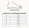 A diagram of a foot with a size chart below it. Produktbild-Vorschau