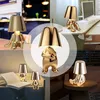 LED Tischlampe Gold Dimmbar USB Nachtlicht Deko Figur Produktbild-Vorschau 7