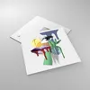 Bilder auf glas - Abstraktion modern - 40x40cm - Glasbilder Produktbild-Vorschau 2