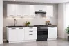ULWEHOME | Küchenzeile 240 cm Mattweiß, Küchenmöbel-Set mit Produktbild-Vorschau 1