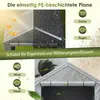 ELANDEPOT Posto auto coperto 296 × 190 × 200 cm grigio Anteprima dell’immagine prodotto 6