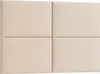 Komvortowy | Polsterpaneel | Wandkissen Velours Beige 50x40 Produktbild-Vorschau 6
