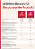 A comparison table of McAfee products with feature highlights. Produktbild-Vorschau