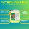 A collage advertising a stone cleaner product with text overlays highlighting its features and a product image. Produktbild-Vorschau