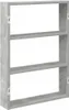 vidaXL Scaffale a muro grigio cemento 43x9x60 cm materiale Anteprima dell’immagine prodotto 1