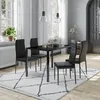 Jídelní stůl sestava Vicco Grand Černá 120 x 75 cm Sada 4 Náhled obrázku produktu 4