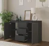 MIKEL - Cassettiera / credenza con 3 cassetti e 2 ante - Anteprima dell’immagine prodotto 4