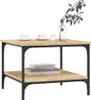 vidaXL Konferenční stolek Sonoma Dub 55x55x40 cm Materiál Náhled obrázku produktu 3