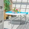 Harbour Housewares Runder klappbarer Tisch auf Böcken – 120 Produktbild-Vorschau 4