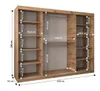 Schwebetürenschrank HEDVIKA – Breite 250 cm, Schwarz / Produktbild-Vorschau 3