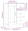 vidaXL Příborník betonový šedý 69,5x34x90 cm odvozený Náhled obrázku produktu 8