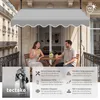 tectake® Klemmmarkise mit Handkurbel einfache Montage Produktbild-Vorschau 2