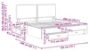 vidaXL Struttura per letto con cassetti bianca 180 x 200 cm Anteprima dell’immagine prodotto 8