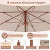 Parasol COSTWAY φ300cm, parasol de jardin avec volant, Voir les images du produit 5