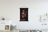 MuchoWow® Textilposter Frauen - Blumen - Schwarz 120x180 cm Produktbild-Vorschau 2