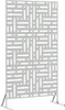vidaXL Pare-vue Gris 100 x 50 x 180 cm Acier Voir les images du produit 1