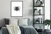 MuchoWow® Gerahmtes Poster Hummel - Botanisch - Retro - Produktbild-Vorschau 5