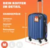 MONZANA® Koffer Handgepäck ABS Hard Case 4 Rollen Produktbild-Vorschau 2