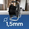 Kabeltrommel-Verlängerung 4-fach SCHUKO IP44 schwarz 3×1,5 Produktbild-Vorschau 8