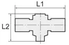 Riegler T-Steckverschraubung »click-clock«, drehbar, G 1/4 Produktbild-Vorschau 2