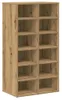 vidaXL Portascarpe in rovere artigianale 54x34x100,5 cm Anteprima dell’immagine prodotto 1
