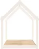 Hundebett Weiß 111x80x100 cm Massivholz Kiefer Produktbild-Vorschau 6