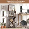 COSTWAY 2 in 1 Bücherregal, Standregal mit 3 Ablagen, Produktbild-Vorschau 6