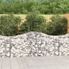 vidaXL Gabion avec arc surélevé 200x50x80/100 cm Fer Voir les images du produit 2