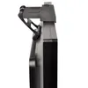 Side view of a black and gray camera mount attached to a black electronic device. Náhled obrázku produktu