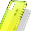 A close-up shot of a transparent neon yellow phone case on a white background. Anteprima dell’immagine prodotto