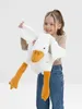 Coussin en peluche d'oie, doudou, ours en peluche, doux, Voir les images du produit 3