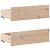 Massivholzbett ohne Matratze mit Kopfteil 200x200 cm Produktbild-Vorschau 8