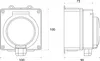 Presa ermetica a superficie AQUA66 2P+Z GHN IP66 Anteprima dell’immagine prodotto 4