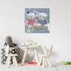 Leinwandbild Zwei Teddybären 40x40 Feeby Grau bild für die Produktbild-Vorschau 2