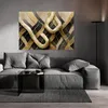 Leinwandbild Textur Glamour Schlangenhaut 90x60 Feeby Gold Produktbild-Vorschau 2