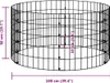 A diagram of a cylindrical gabion column with dimensions indicated. Náhled obrázku produktu